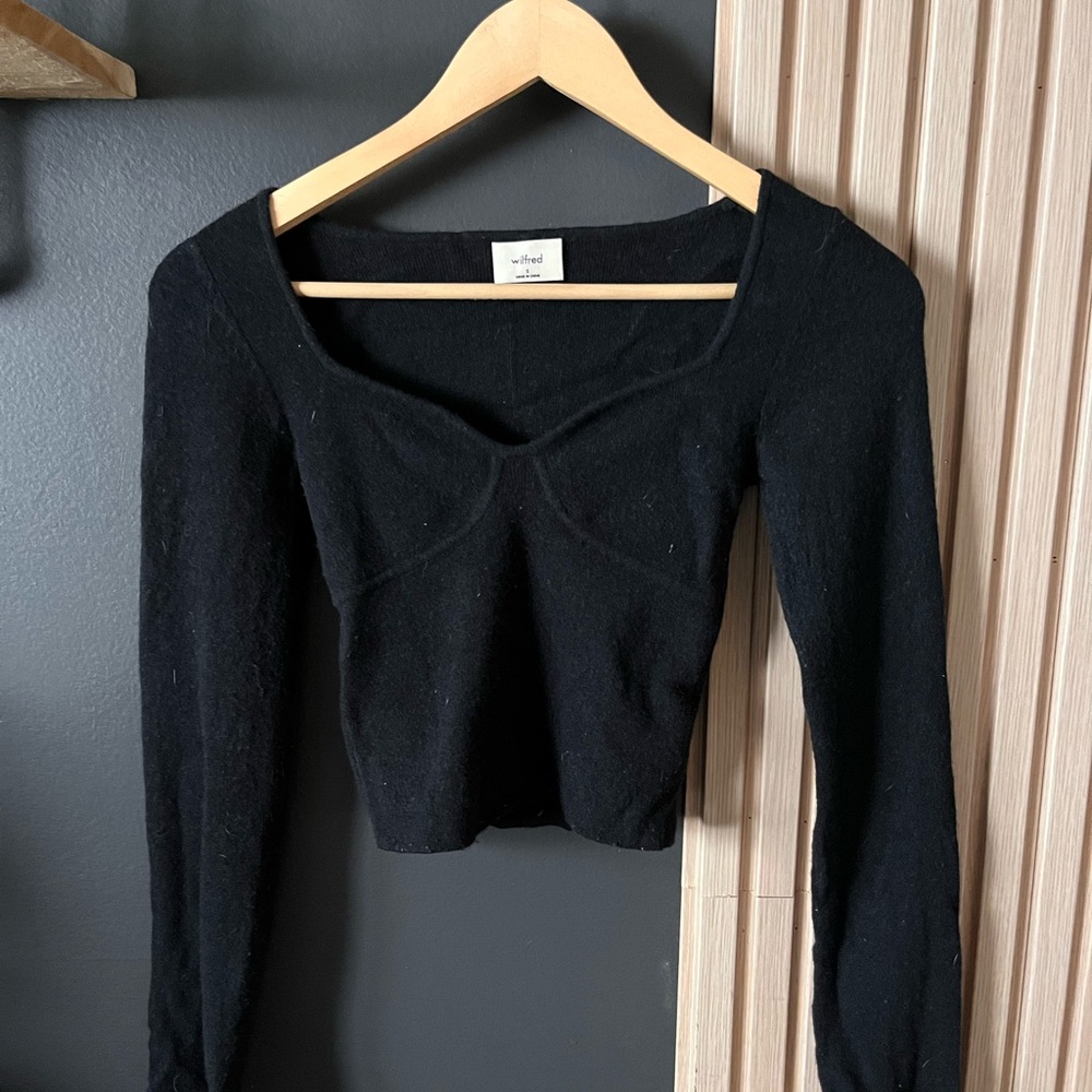 Black Long Sleeve Top